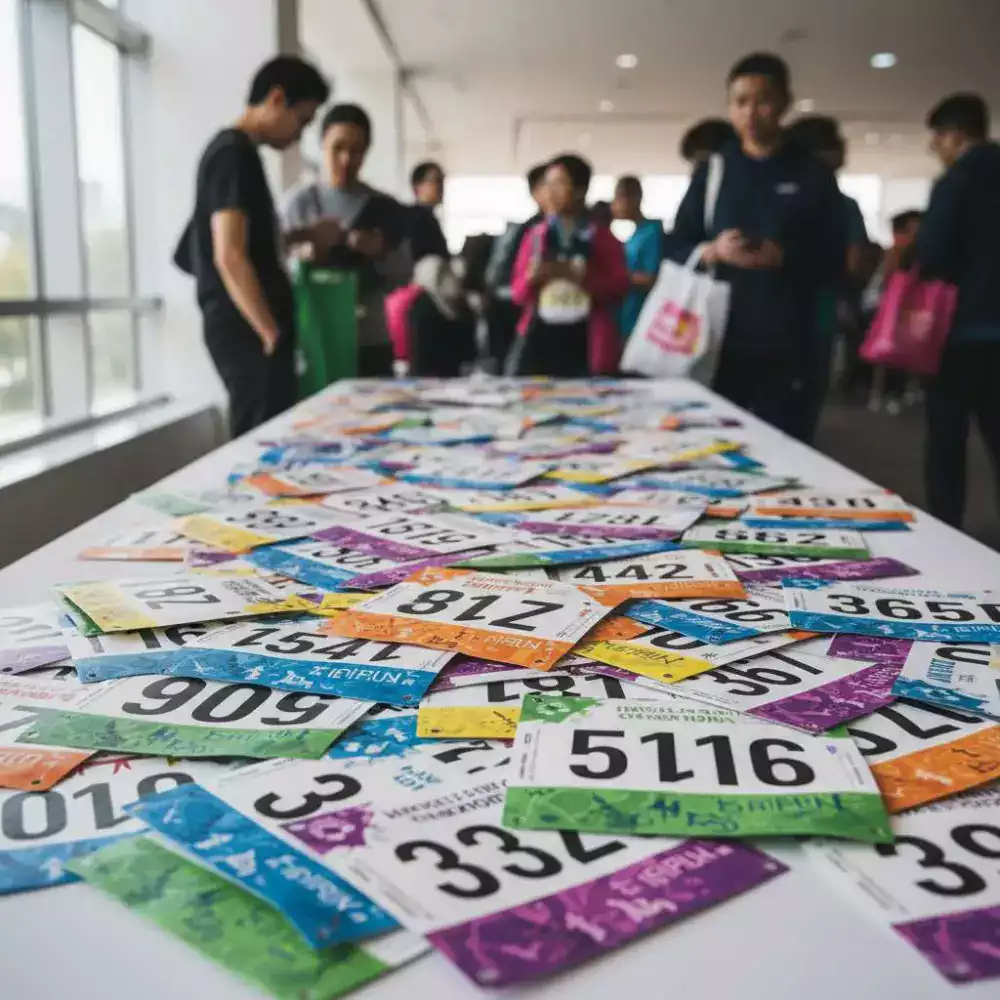 Ritiro pettorali al villaggio maratona