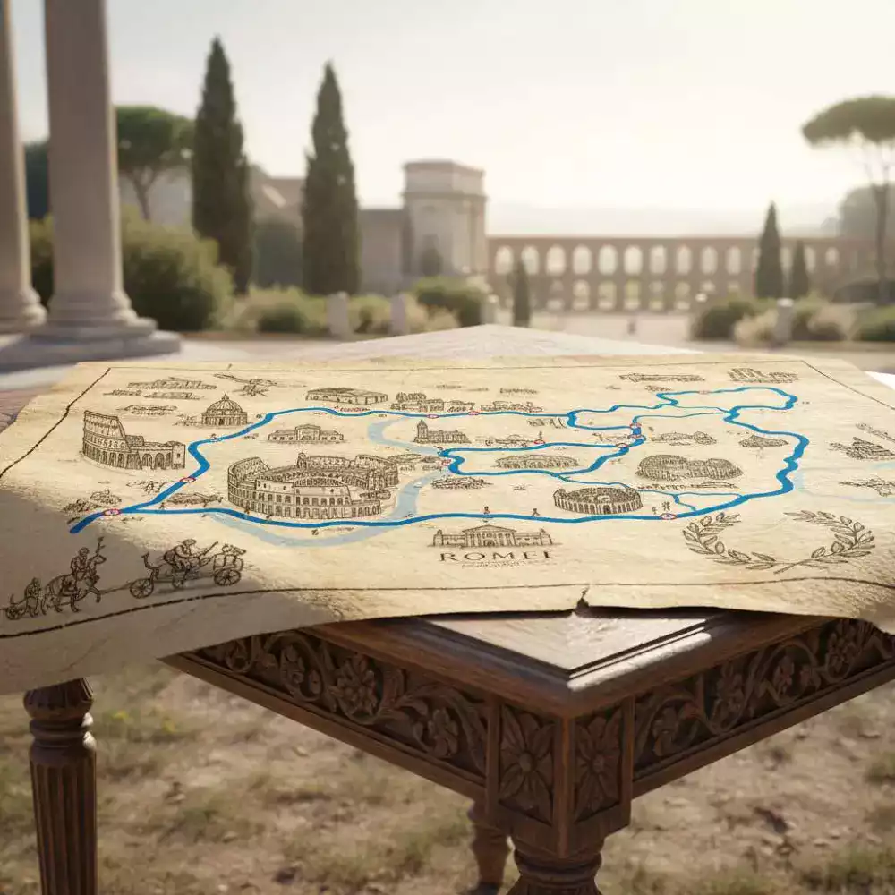 Mappa dettagliata del percorso maratona di Roma